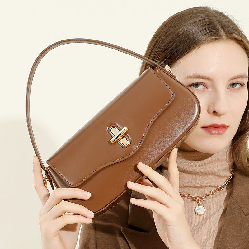 Korean Style Shoulder Crossbody Handbag Baguette Bag