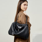 Work Tote Bag with Top Handle and Turn-Lock Closure