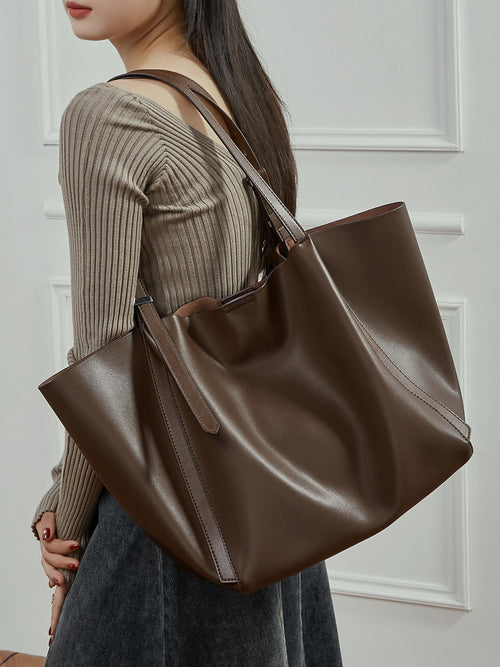 Fashionable Vintage Genuine Leather Tote Bag