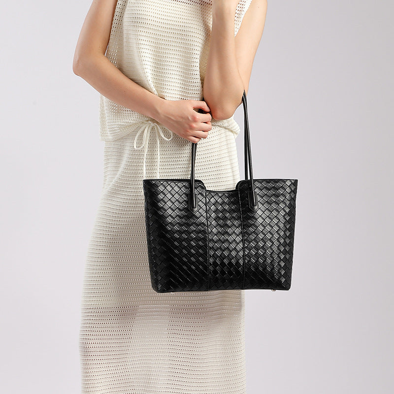 Large-Capacity Work Tote Bag With Shoulder Strap