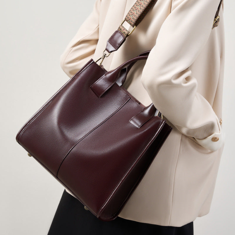 Large Capacity Crossbody Handheld Bucket Bag