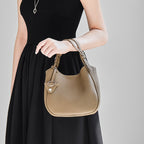 Luxurious Top Handle Shoulder Crossbody Bucket Bag