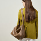 Genuine Leather Shoulder Crossbody Tote Bag