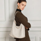 Large Capacity Genuine Leather Shoulder Crossbody Tote Bag