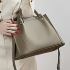 Commuter Genuine Leather Top Handle Shoulder Crossbody Bag