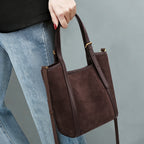 Large Capacity Top-Handle Crossbody Tote Bag