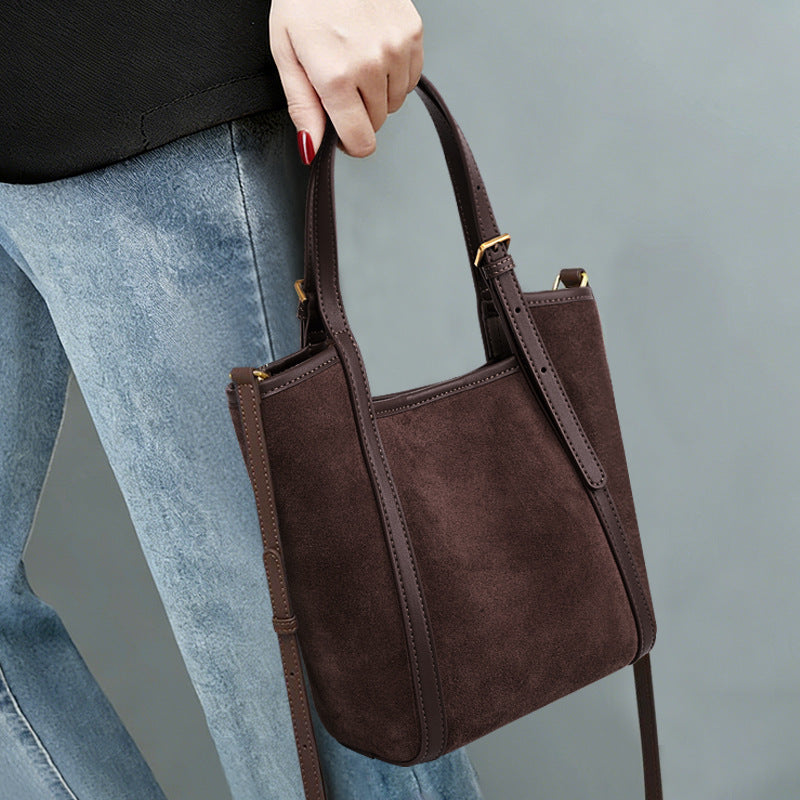 Large Capacity Top-Handle Crossbody Tote Bag