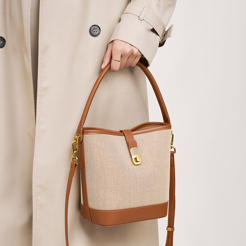 Luxury Shoulder Crossbody Top Handle Bucket Bag