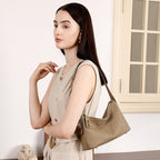 Commuter Genuine Leather Shoulder Crossbody Dumpling Handbag
