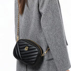 Genuine Leather Small Square Crossbody Bag