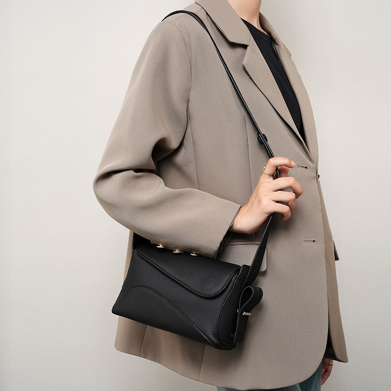 Large Capacity Genuine Leather Shoulder Crossbody Tote Bag