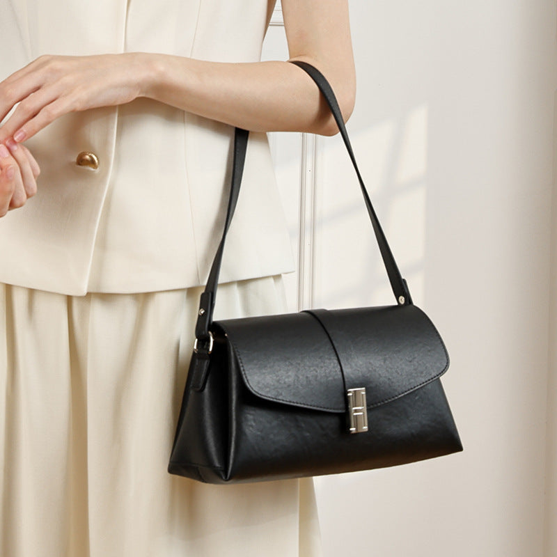 Vintage Genuine Leather Shoulder Crossbody Mini Square Bag