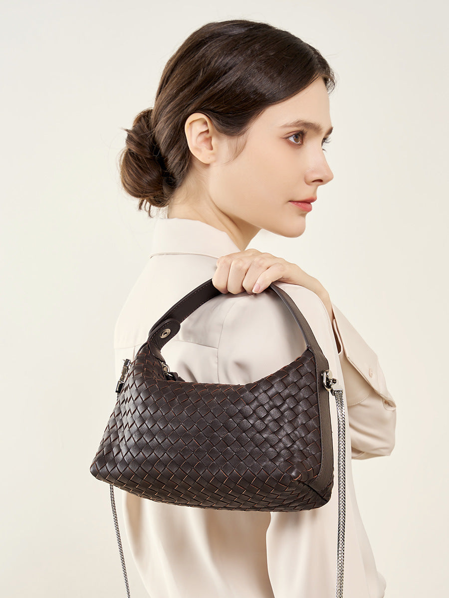 Vintage Top Handle Crossbody Dumpling Bag