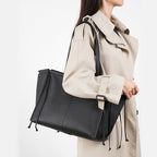Vintage Genuine Leather Top Handle Shoulder Bag