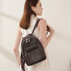 Genuine Leather Large Capacity Women's Backpack