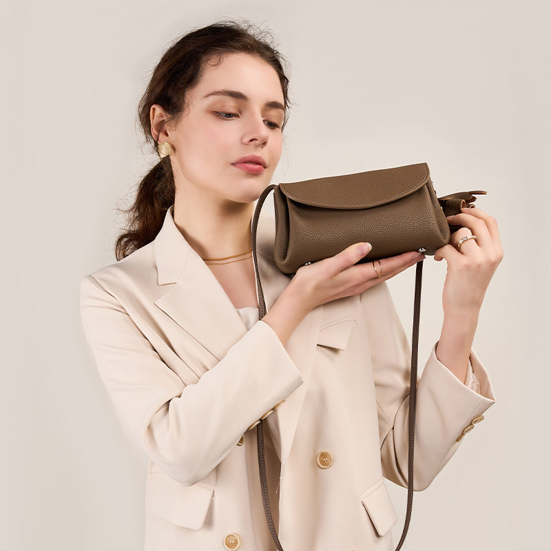Fashionable Genuine Leather Shoulder Crossbody Bag