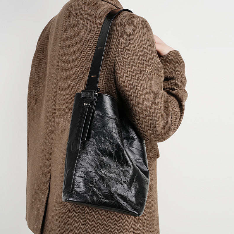 Premium Crossbody Handheld Bucket Bag