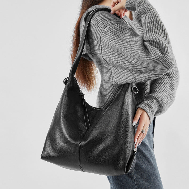 Genuine Leather Shoulder Crossbody Handbag Tote Bag