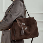 Luxury Genuine Leather Shoulder Crossbody Tote Handbag