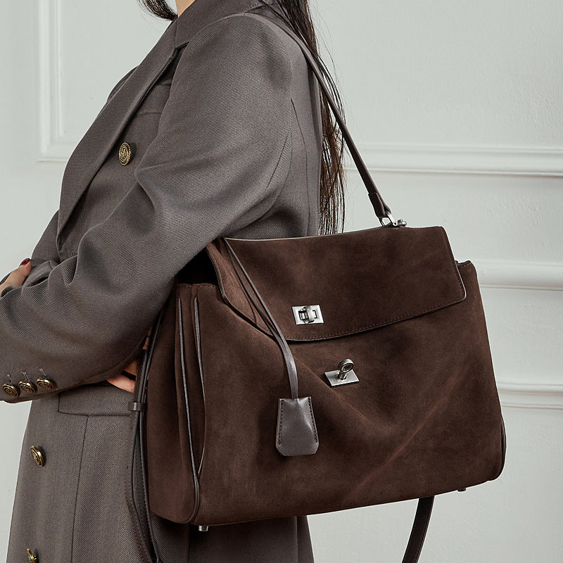 Luxury Genuine Leather Shoulder Crossbody Tote Handbag