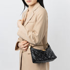 Quilted Shoulder Crossbody Bag With Top Handle