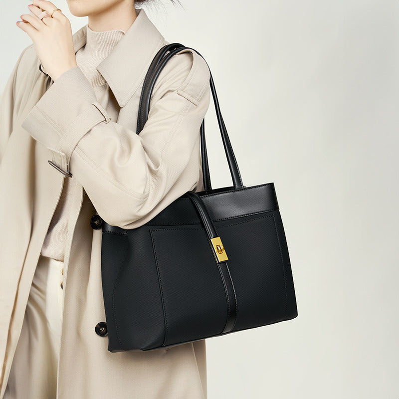Large-Capacity Single-Shoulder Top-Handle Tote Bag