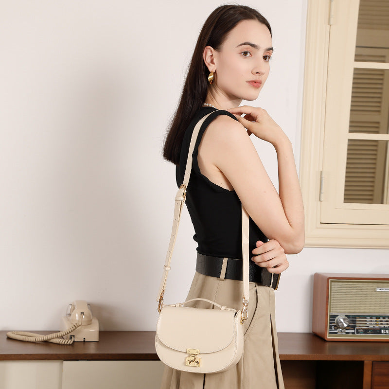Premium Genuine Leather Shoulder Crossbody Crescent Bag
