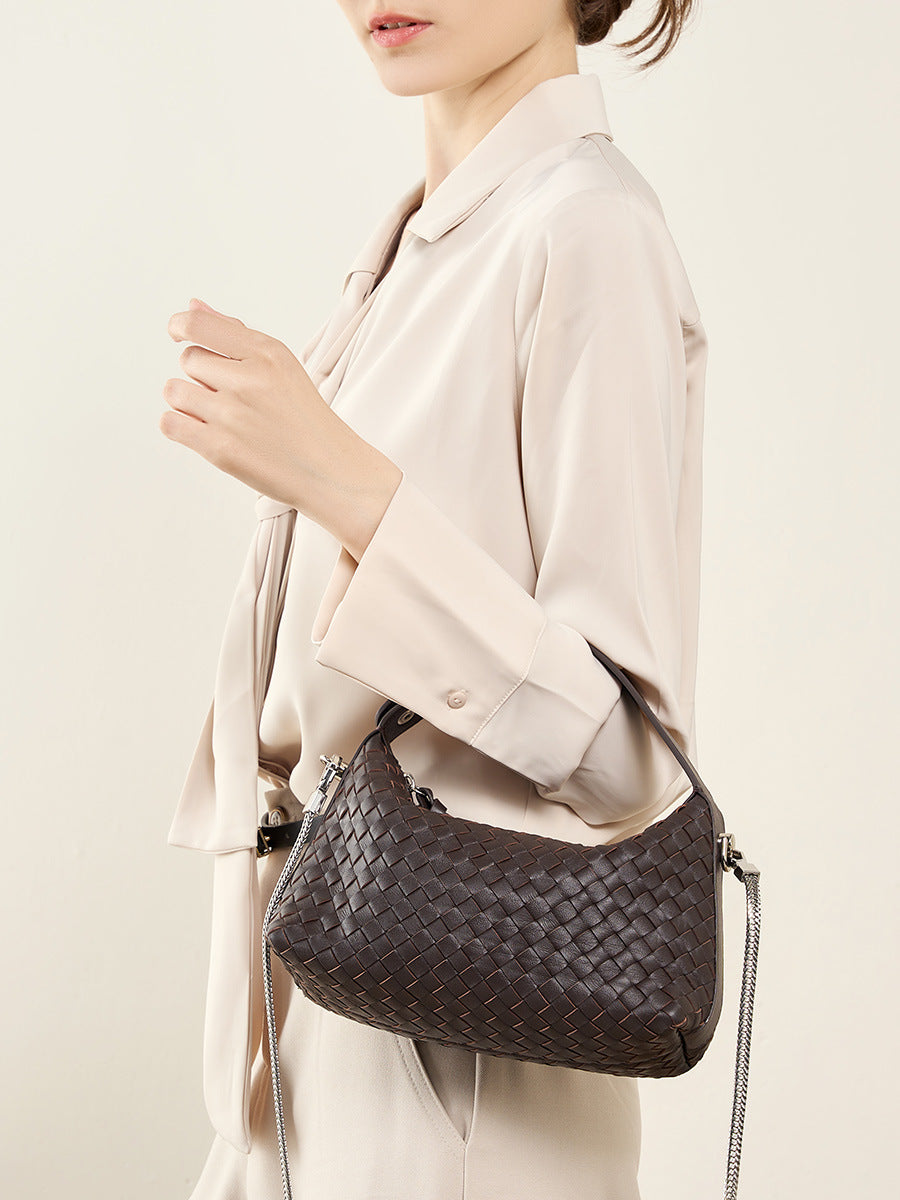 Vintage Top Handle Crossbody Dumpling Bag