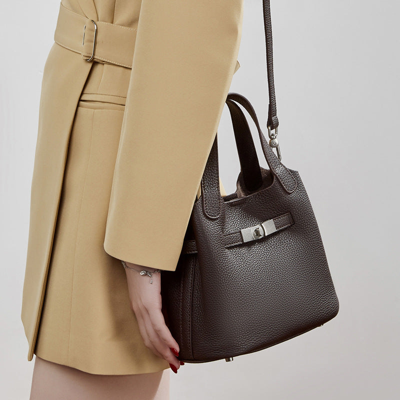 Large Capacity Shoulder Crossbody Handbag Bucket Bag