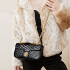 Vintage Single-Shoulder Top-Handle Mini Square Bag
