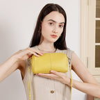 Genuine Leather Top-Handle Crossbody Small Square Bag