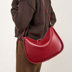 Vintage Single-Shoulder Crossbody Top-Handle Crescent Bag