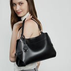 Vintage Commuter Shoulder Bag With Top Handles