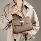 Vintage Single-Strap Crossbody Bag With Top Handle