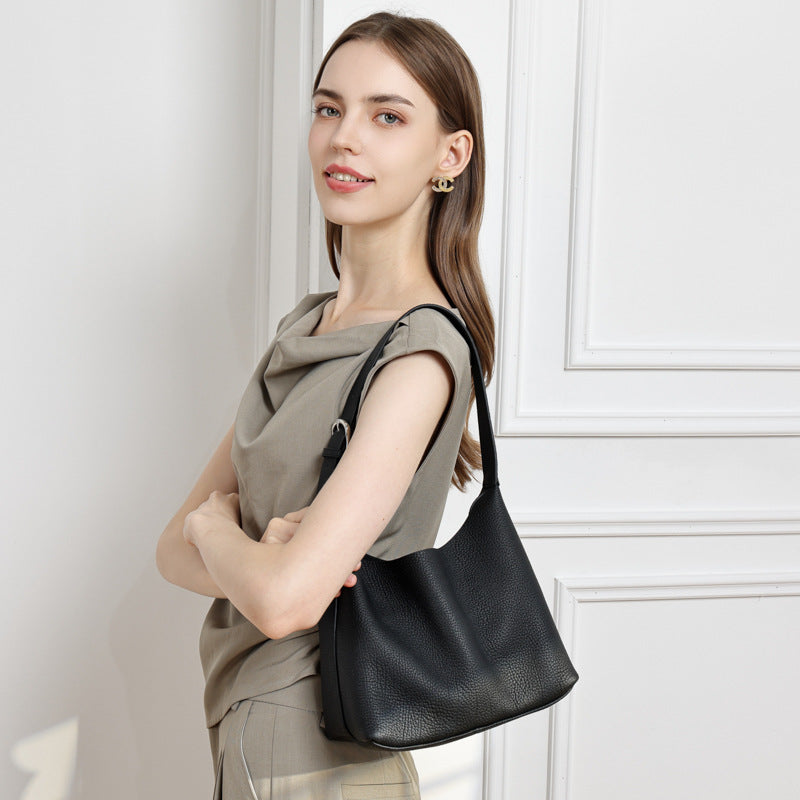 Genuine Leather Shoulder Crossbody Handbag Tote Bag