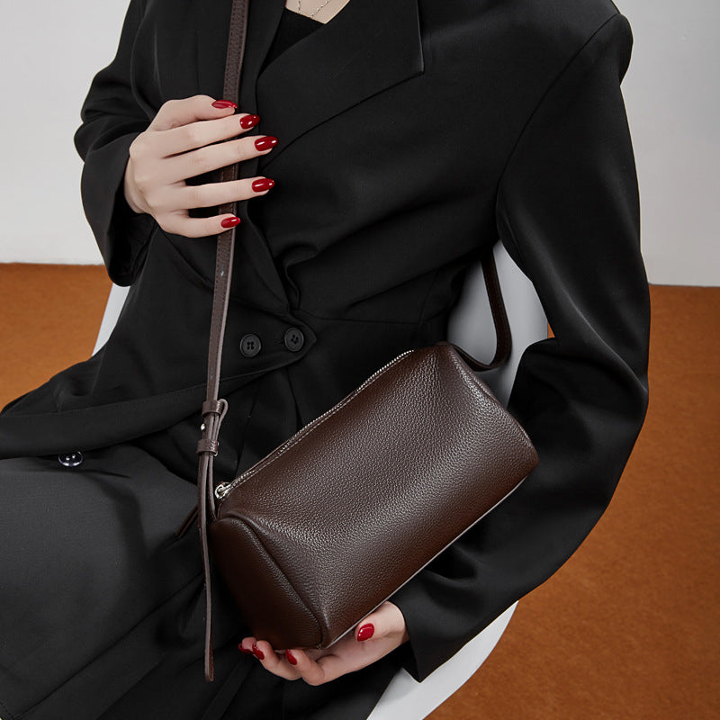 High-End Shoulder Crossbody Barrel Bag