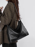 Vintage Genuine Leather Shoulder Crossbody Tote Bag