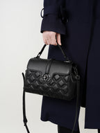 Elevated Top Handle Shoulder Crossbody Bag