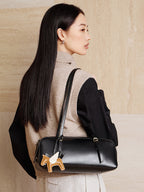 Vintage Shoulder Bowling Bag With Top Handle
