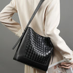 Genuine Leather Large Capacity Shoulder Handheld Tote Bag