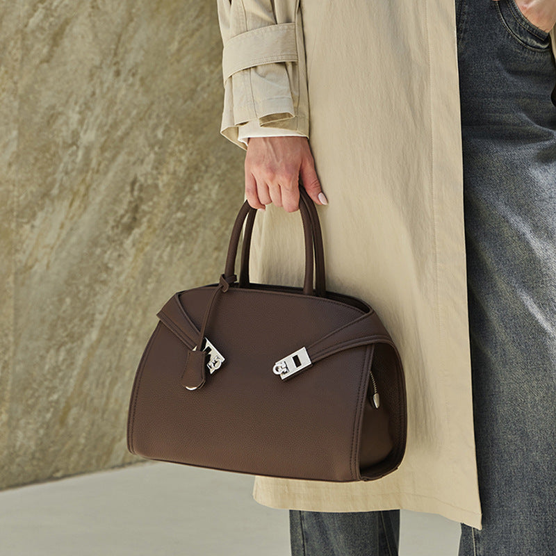 Large Capacity Top-Handle Crossbody Tote Bag