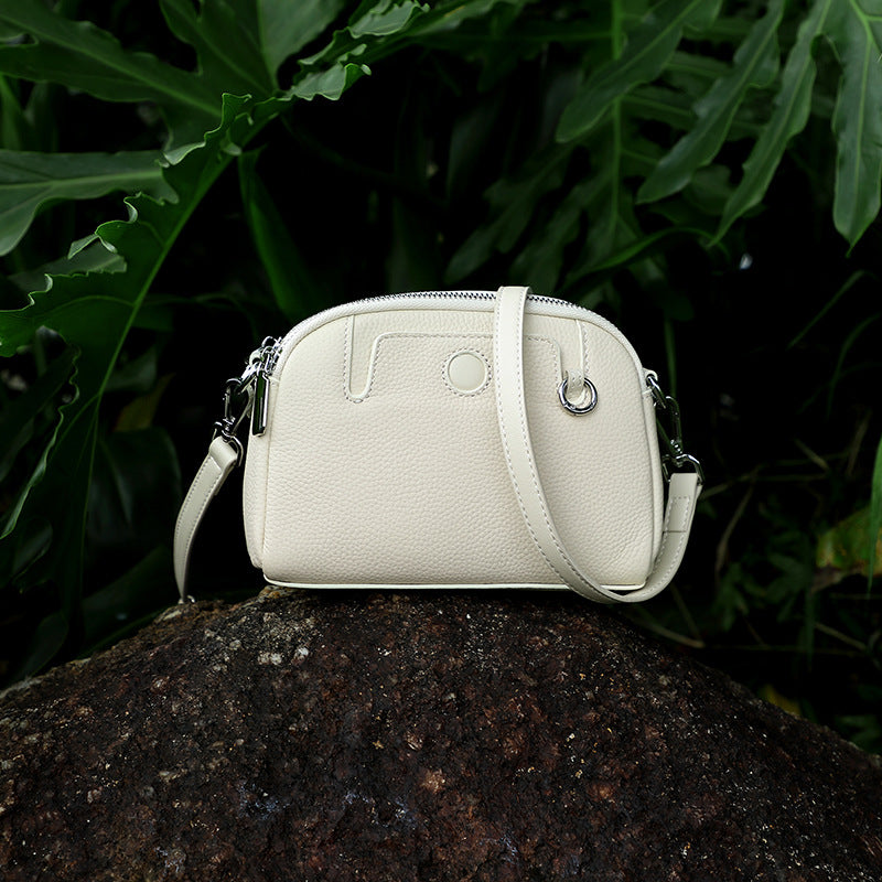 Genuine Leather Trendy Crossbody Bag