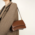 Premium Top Handle Crossbody Baguette Bag