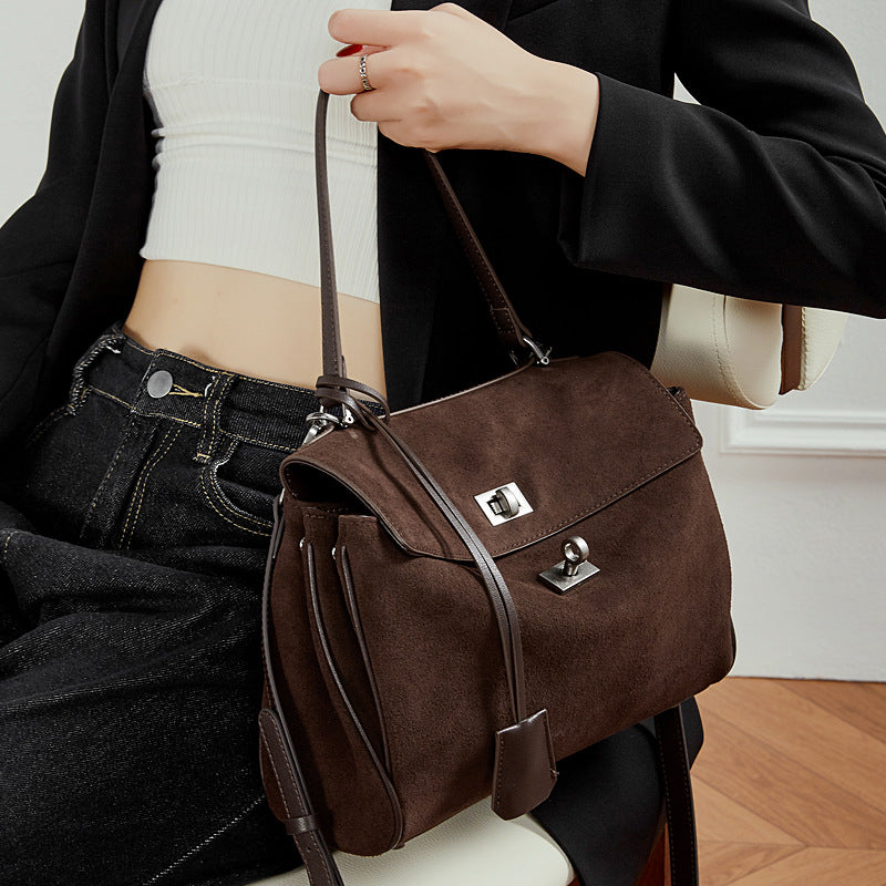 Large Capacity Top-Handle Crossbody Tote Bag
