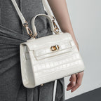 Genuine Leather Shoulder Crossbody Handbag Kelly Bag
