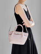 Premium Genuine Leather Crossbody Bag With Top Handle