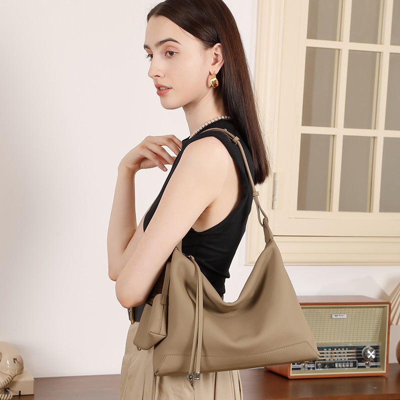 Minimalist Shoulder Crossbody Top Handle Tote Bag