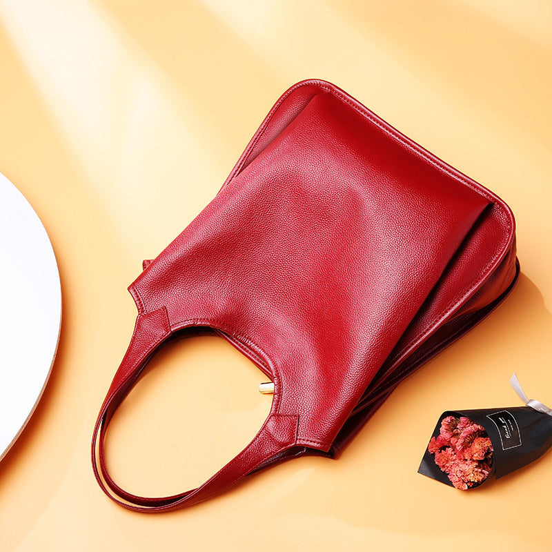 Genuine Leather Tote Bag Crossbody Handbag Women Shoulder Bag