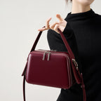 Commuter Single-Shoulder Crossbody Top-Handle Mini Square Bag