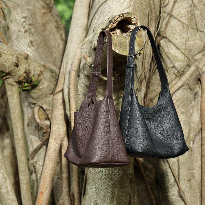 Genuine Leather Shoulder Crossbody Handbag Tote Bag